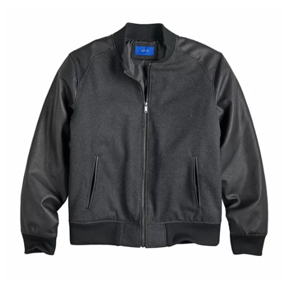 Men's Apt. 9 4-Pocket Wool-Blend Bomber Jacket